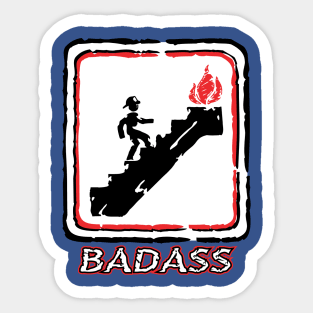 Firefighter Badass Sticker